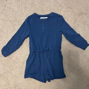 Old Navy Blue Longsleeve Shorts Romper